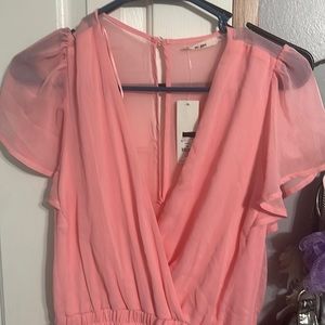 Francesca’s pink dress